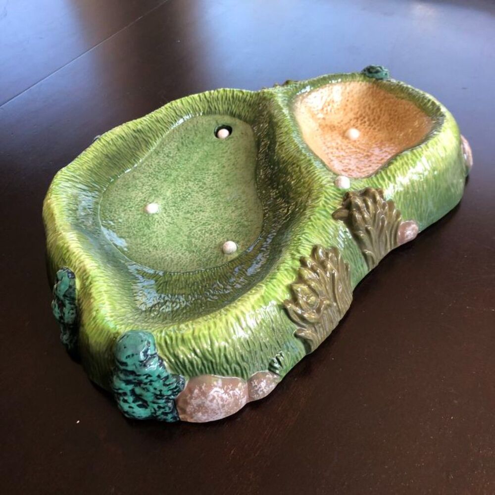 Ceramic Golf Hole Sand Trap Chips and Dip Bowl by Figi